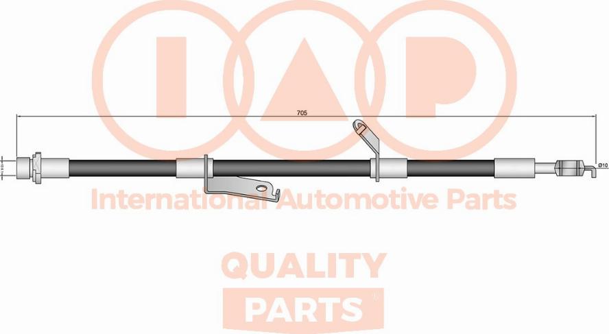 IAP QUALITY PARTS 708-17183 - Тормозной шланг unicars.by