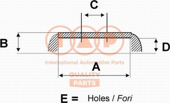 IAP QUALITY PARTS 710-07091G - Тормозной барабан unicars.by