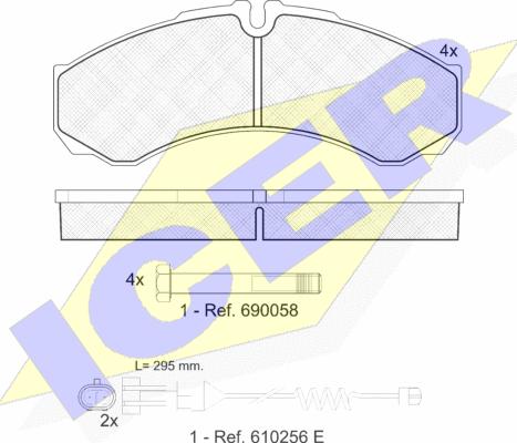 Icer 141208-117 - Тормозные колодки, дисковые, комплект unicars.by