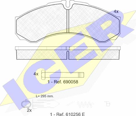 Icer 141208-200 - Тормозные колодки, дисковые, комплект unicars.by