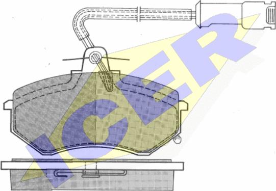 Icer 180450 - Тормозные колодки, дисковые, комплект unicars.by