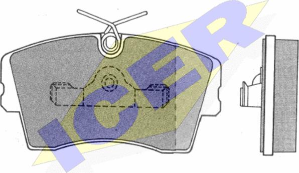 Icer 180471 - Тормозные колодки, дисковые, комплект unicars.by