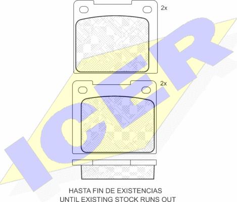 Icer 180087 - Тормозные колодки, дисковые, комплект unicars.by