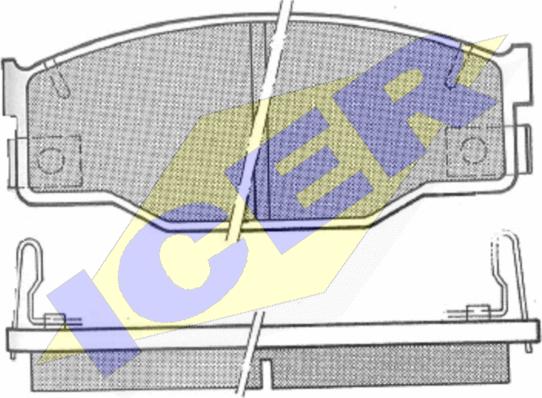 Icer 180768 - Тормозные колодки, дисковые, комплект unicars.by