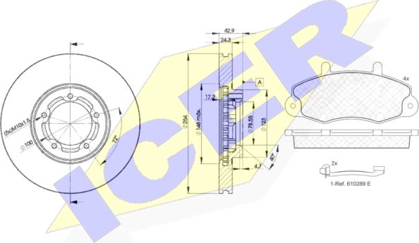 Icer 30896-5610 - Дисковый тормозной механизм, комплект unicars.by