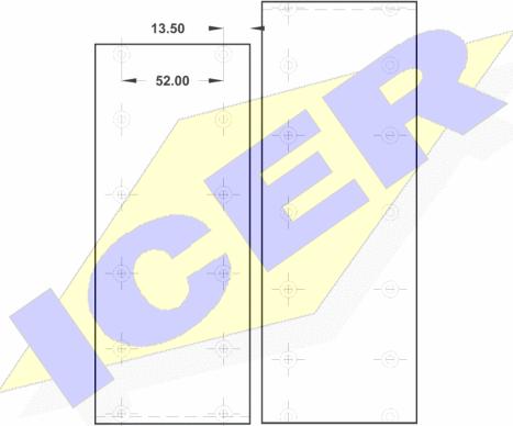 Icer 21 5742 00 - Комплект тормозных башмаков, барабанные тормоза unicars.by