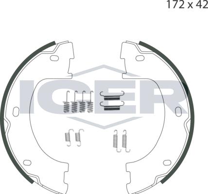 Icer 79PB4010 C - Комплект тормозов, ручник, парковка unicars.by