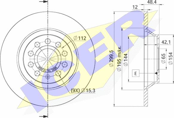 Icer 78BD5642-2 - Тормозной диск unicars.by