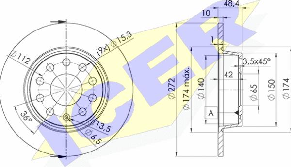 Icer 78BD5637-2 - Тормозной диск unicars.by