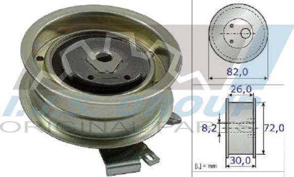 IJS GROUP 93-1146 - Натяжной ролик, зубчатый ремень ГРМ unicars.by