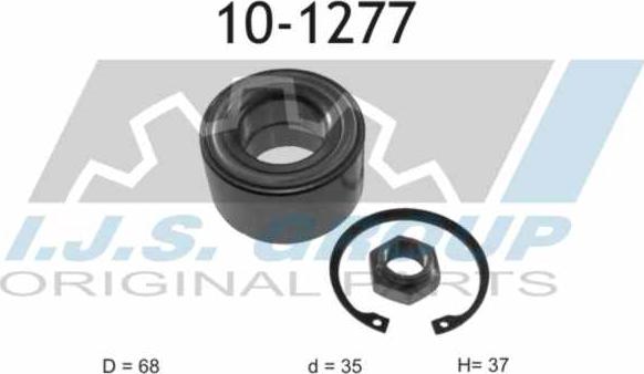 IJS GROUP 10-1277 - Комплект подшипника ступицы колеса unicars.by