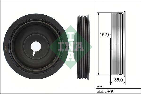 INA 544 0054 10 - Шкив коленчатого вала unicars.by