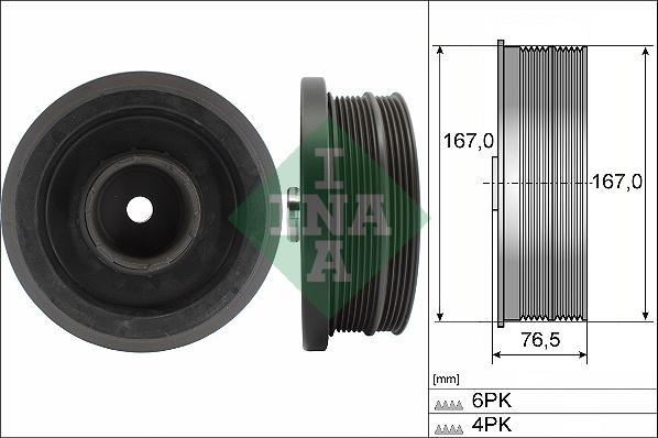 INA 544 0082 10 - Шкив коленчатого вала unicars.by