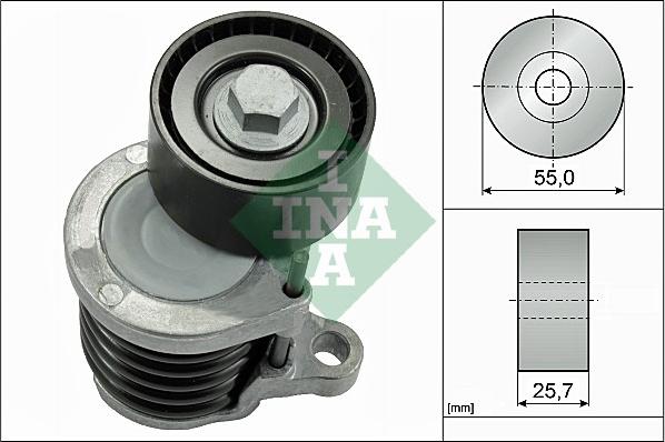 INA 534 0591 10 - Натяжитель, поликлиновый ремень unicars.by