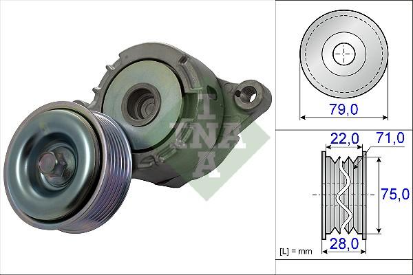 INA 534 0508 10 - Натяжитель, поликлиновый ремень unicars.by