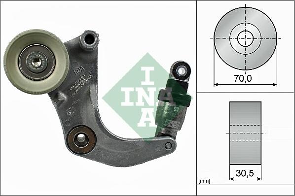 INA 534 0534 10 - Натяжитель, поликлиновый ремень unicars.by