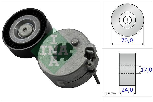 INA 534 0333 10 - Натяжитель, поликлиновый ремень unicars.by