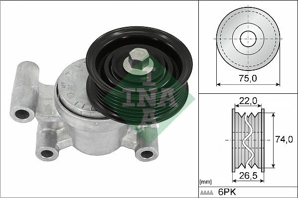 INA 534 0293 10 - Натяжитель, поликлиновый ремень unicars.by