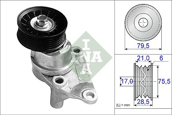 INA 534 0236 10 - Натяжитель, поликлиновый ремень unicars.by