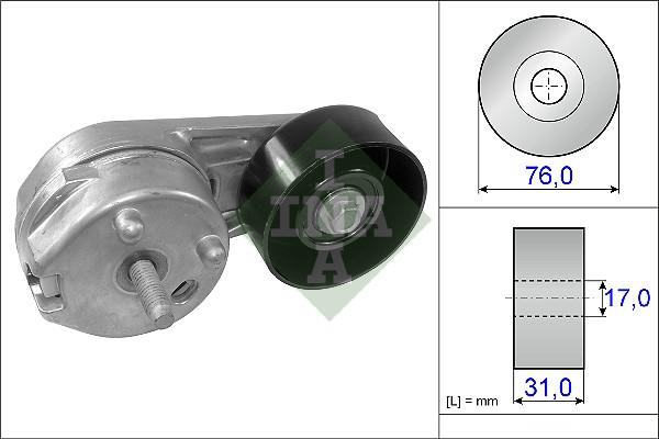 INA 534 0225 10 - Натяжитель, поликлиновый ремень unicars.by