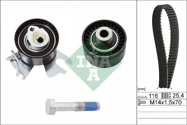 INA 530 0449 10 - Комплект зубчатого ремня ГРМ unicars.by