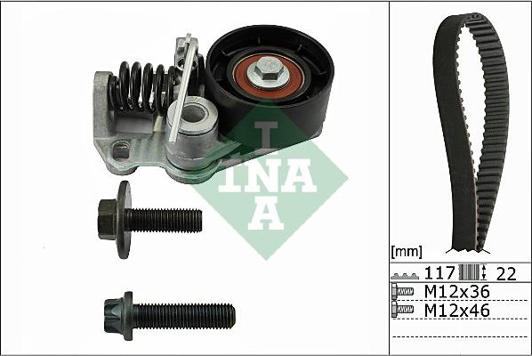 INA 530 0526 10 - Комплект зубчатого ремня ГРМ unicars.by