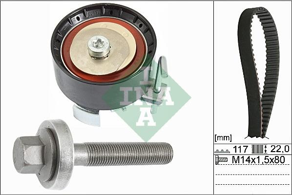 INA 530 0605 10 - Комплект зубчатого ремня ГРМ unicars.by