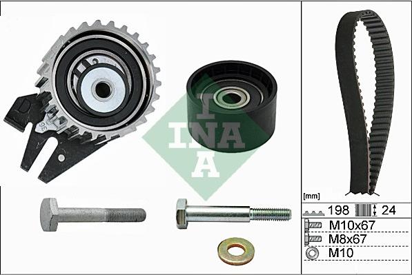 INA 530 0626 10 - Комплект зубчатого ремня ГРМ unicars.by