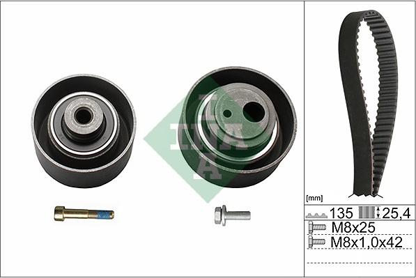 INA 530 0055 10 - Комплект зубчатого ремня ГРМ unicars.by