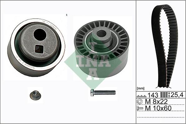 INA 530 0105 10 - Комплект зубчатого ремня ГРМ unicars.by