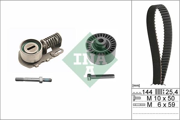 INA 530 0115 10 - Комплект зубчатого ремня ГРМ unicars.by