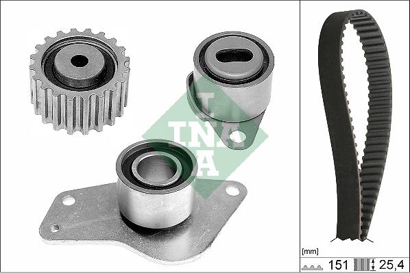 INA 530 0185 10 - Комплект зубчатого ремня ГРМ unicars.by