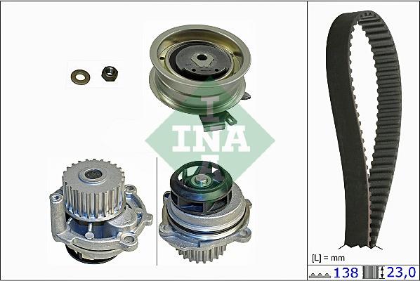 INA 530 0171 31 - Водяной насос + комплект зубчатого ремня ГРМ unicars.by