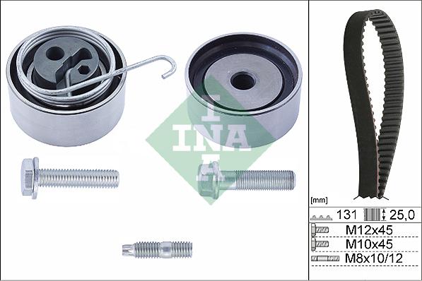 INA 530 0338 10 - Комплект зубчатого ремня ГРМ unicars.by