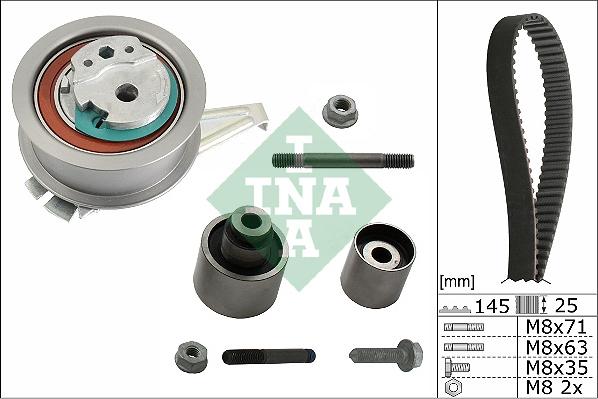 INA 530 0759 10 - Комплект зубчатого ремня ГРМ unicars.by