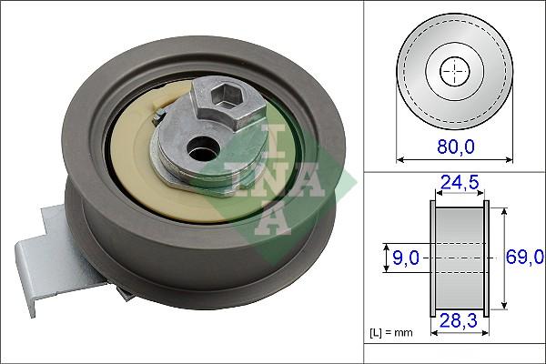 INA 531 0840 10 - Натяжной ролик, зубчатый ремень ГРМ unicars.by