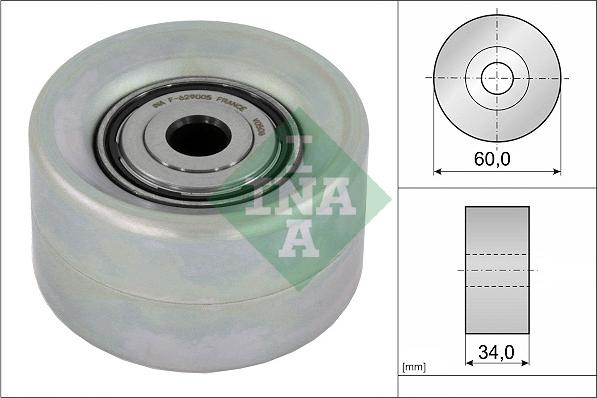 INA 532 0921 10 - Ролик, поликлиновый ремень unicars.by