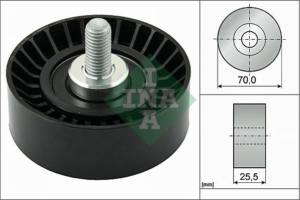 INA 532 0545 10 - Ролик, поликлиновый ремень unicars.by