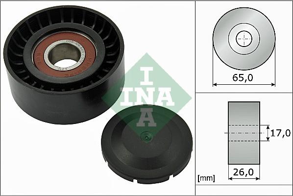 INA 532 0557 10 - Ролик, поликлиновый ремень unicars.by