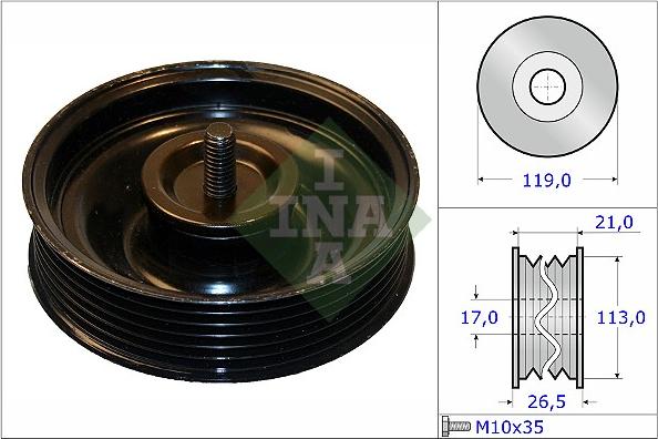 INA 532 0695 10 - Ролик, поликлиновый ремень unicars.by