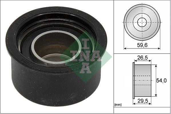 INA 532 0087 10 - Направляющий ролик, зубчатый ремень ГРМ unicars.by