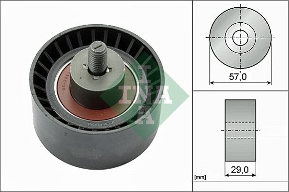 INA 532 0120 10 - Направляющий ролик, зубчатый ремень ГРМ unicars.by