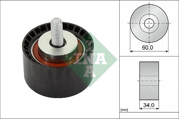 INA 532 0888 10 - Направляющий ролик, зубчатый ремень ГРМ unicars.by