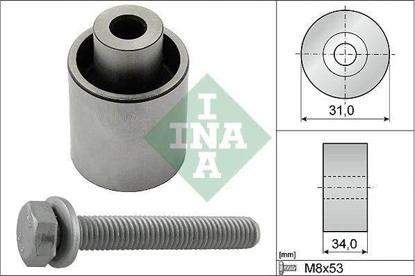 INA 532 0833 10 - Направляющий ролик, зубчатый ремень ГРМ unicars.by