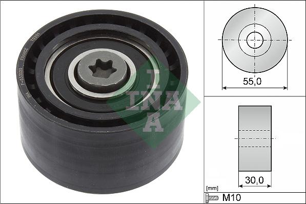 INA 532 0874 10 - Направляющий ролик, зубчатый ремень ГРМ unicars.by