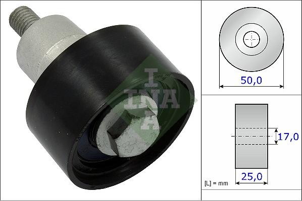 INA 532 0753 10 - Направляющий ролик, зубчатый ремень ГРМ unicars.by