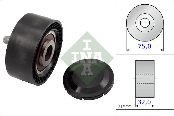 INA 532 0722 10 - Ролик, поликлиновый ремень unicars.by