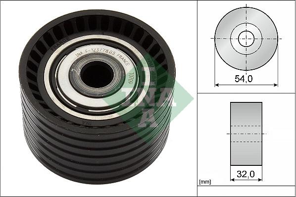 INA 532 0774 10 - Направляющий ролик, зубчатый ремень ГРМ unicars.by