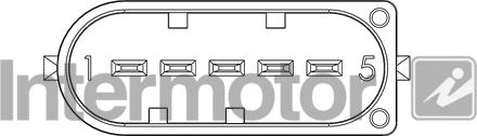 INTERMOTOR 19811-M - Датчик потока, массы воздуха unicars.by