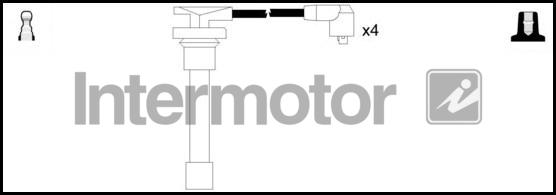 INTERMOTOR 76201 - Комплект проводов зажигания unicars.by